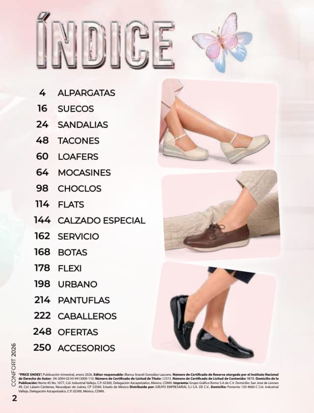 shoes 2024 lista de precios price shoes confort 2021